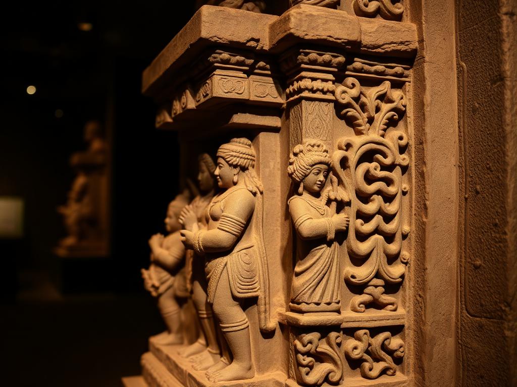Hoysala soapstone carving